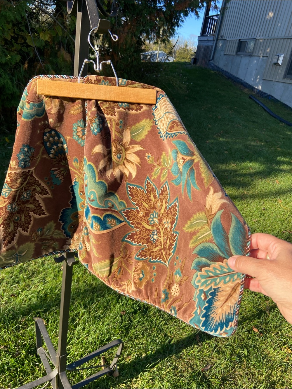 Pair of Wool Pier One Covers Zippered Closure